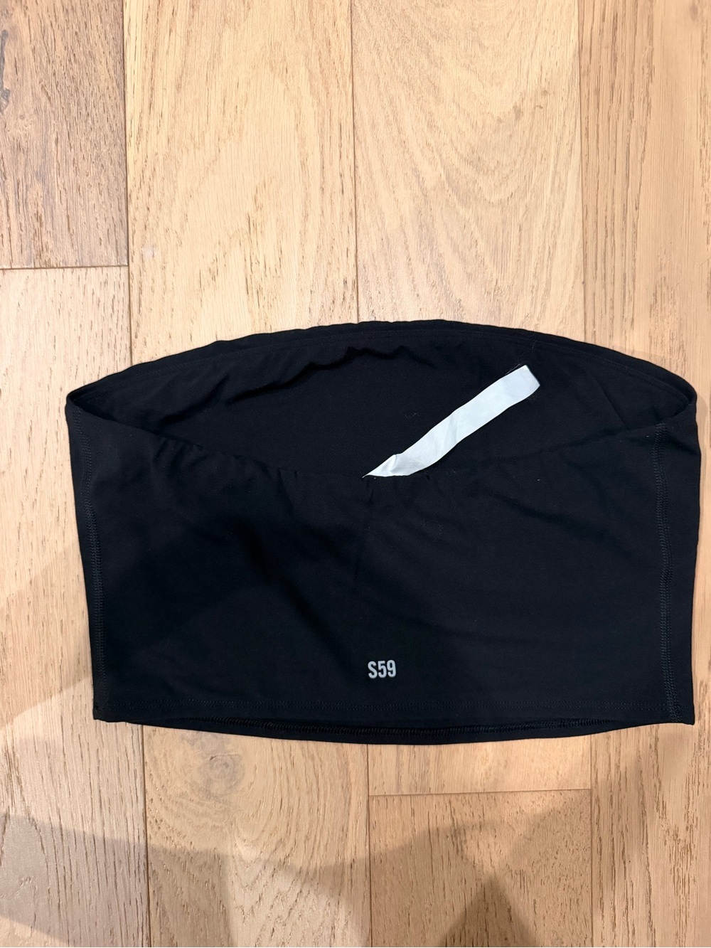 Splits59 Black Strapless Bandeau Top